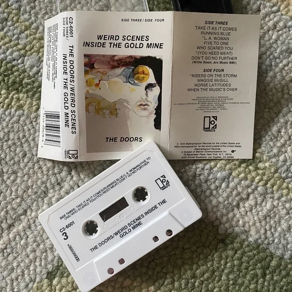 The Doors I Lot of 7 Cassette Tapes Late-1960s to Early-1980s